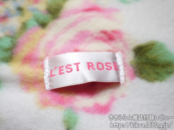 L'EST ROSE（レストローズ）大判フリースブランケット【Steady