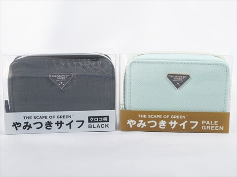 THE SCAPE OF GREEN やみつきサイフ 全4種 クロコ柄 BLACK