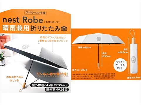 雑誌　付録 リンネル 2022年 8月号 【付録】 DOD ランチトート&小銭も入る