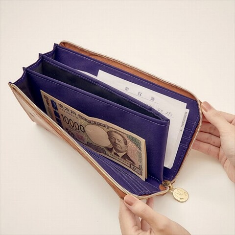 MOZU[未開封] 新刊情報】moz 整理上手な牛革長財布BOOK earth brown : ききらら