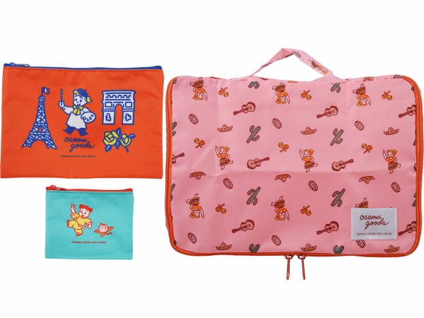 【値引き交渉あり】ホロックスみーてぃんぐ！ オリジナルコレクションポーチ　当選品 リンネル 2025年 11月号増刊 《付録》 OSAMU GOODS® 世界を旅