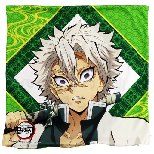 不死川実弥 新規キャラクターイラスト ひとことクッションカバー 第二