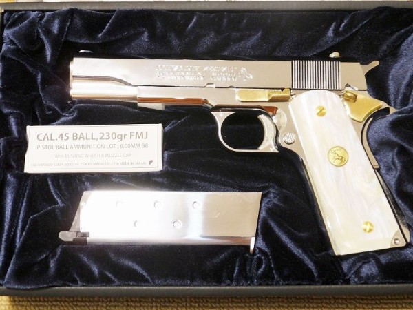 東京マルイ】コルトガバメント・シリーズ70・ニッケルフィニッシュ