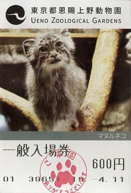 東京都恩賜上野動物園 一般入場券 きっぷうりば 3代目の新駅舎より