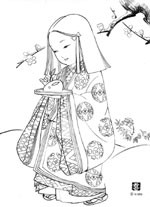 パソコンが 絹本着色技法のおひめさま絵 喜翔のブログ