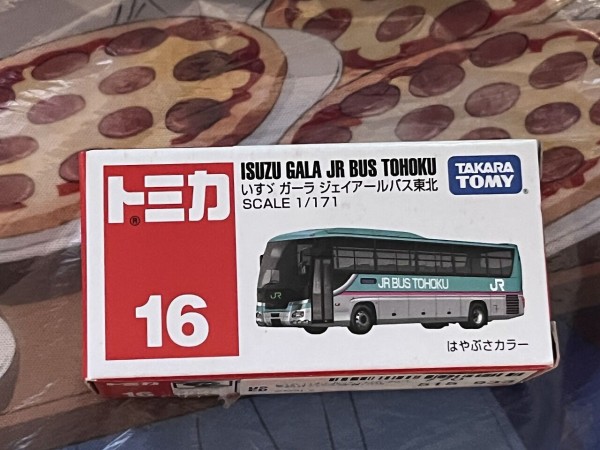 JRバス東北 　いすゞガーラハイデッカー　はやぶさカラー　みずうみ号 トミカ】いすゞ ガーラ ジェイアールバス東北 はやぶさカラー