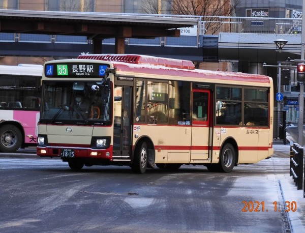 長電バス フルカラーｌｅｄを採用した新車の１８１５ 東急ファンのブログ