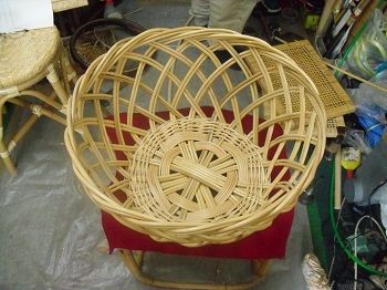 〓最終値下げ〓豊島区伝統籐工芸師の尾崎英幸氏による籐製脱衣籠15660