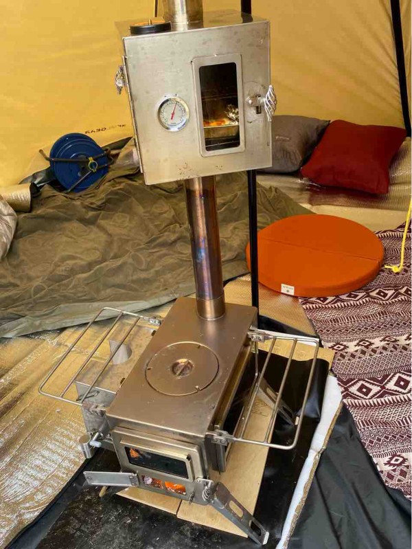 美品 WINNERWELL x テンマクデザイン ウッドストーブ パイプオーブン テンマクデザイン テンマクデザイン ウッドストーブ【L】専用