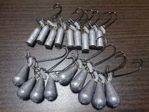 自作直リグ 根魚用 楽しみを釣るよ