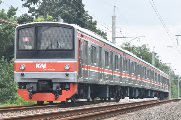 武蔵野線開業50周年記念 205系武蔵野線 M26編成  ジャカルタ行き送別幕③ メルヘンも新仕様に!!205系武蔵野線M64編成 : JABODETABEK