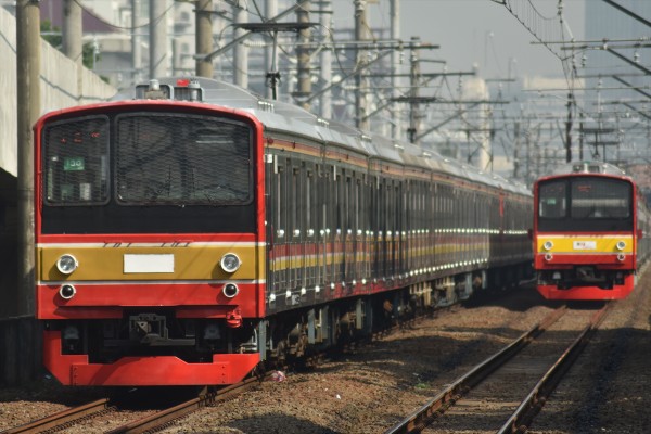 6ドア再挿入】205系武蔵野線M52編成12連復帰 : JABODETABEK COMMUTERS NEWS