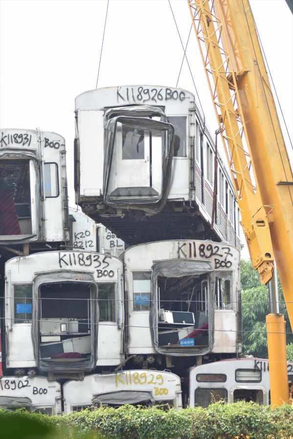 東急】8000系8604F他4両が廃車の為パシルブングールに配給される(12月6