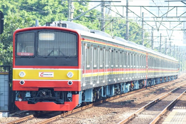 8+4で12連化!! 205系武蔵野線編成M16+M10編成ジャカルタデビュー(5月24