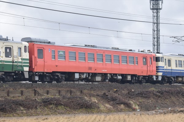 JR東】タイ向け譲渡第3弾!!キハ40・48(秋田車)5両が藤寄へ甲種輸送(3月