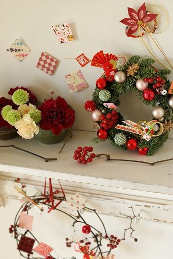 お正月 リース♪No.4 No.wreath-15270/お正月しめ縄リース しめ飾り 20-(21) 45x30