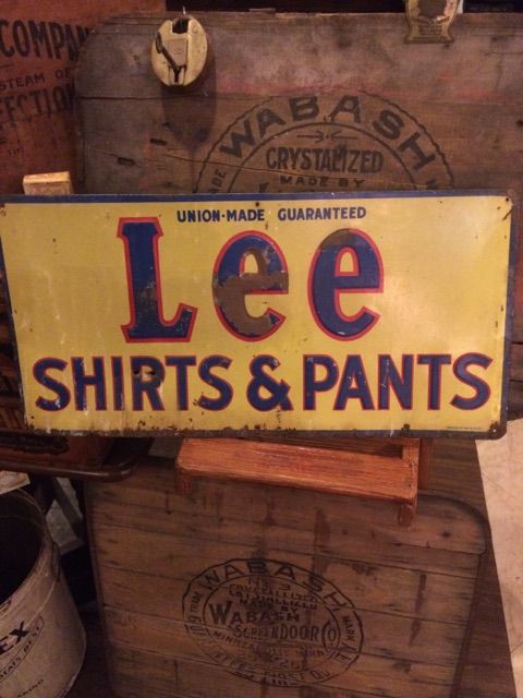 【anpunch】1919年Lee看板 Yahoo!オークション -「lee看板」の落札相場・落札価格