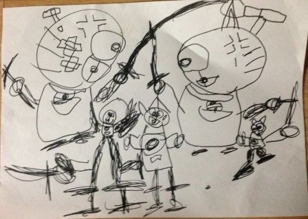 4歳の息子の絵と 2歳の娘の選択 ブログで家族を養えるのか