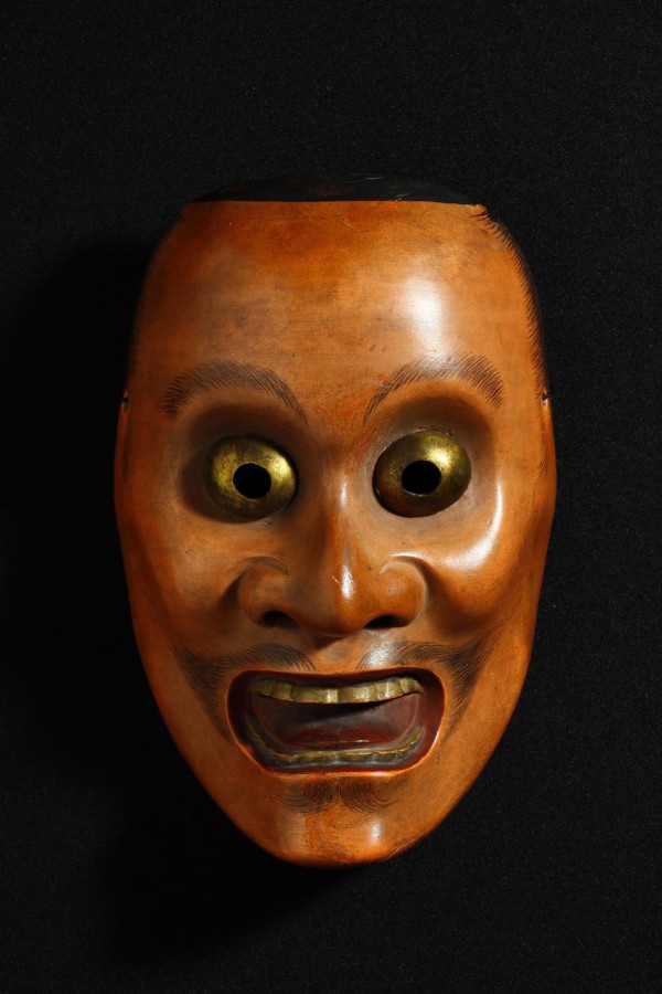 能面 小飛出 noh mask kotobide : 骨董・古美術品オークション 古裂會