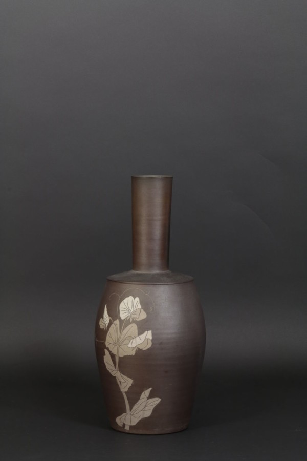 芸術院会員 今井政之 象嵌彩花瓶　【おしどり】 芸術院会員 今井政之 象嵌彩花瓶 【おしどり】 芸術院会員 今井政之