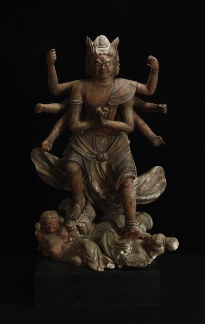 木彫降三世明王 : 骨董・古美術品オークション 古裂會 ＜今日の逸品＞