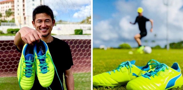 プーマ　エボタッチ　サッカースパイク　カズ着用 キングカズ (三浦知良) が履いているエヴォタッチJは
