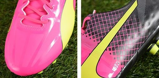 プーマ　エヴォスピード EVO SP シューズ ピンク/イエロー PUMA プーマ エヴォスピード 5.5 トリックス HG(ピンク×イエロー