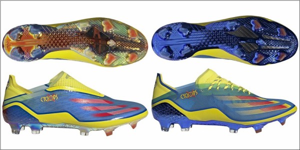 アディダスとX-MENコラボのサッカースパイクが登場「サイクロップス
