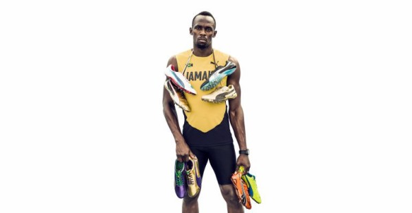 ウサイン・ボルト 世界陸上2017での着用スパイク PUMA 紫と金 : Kohei's BLOG サッカースパイク情報ブログ