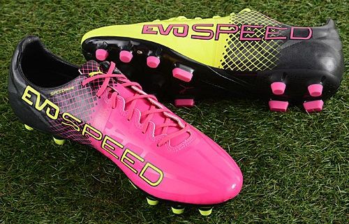 プーマ　エヴォスピード EVO SP シューズ ピンク/イエロー プーマエヴォスピード EVO SP シューズ ピンク/イエロー