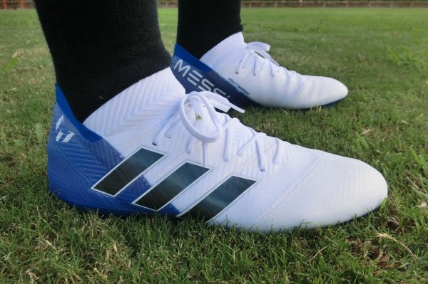 完売品 アディダス ネメシス メッシ 18.1 FG/AG(ホワイト×ブルー) adidas アディダス ネメシス メッシ 18.1 FG/AG(ホワイト×ブルー