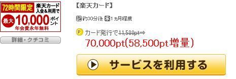 楽天カードの発行で7000円 円分の楽天ポイントがもらえるぞー 4 まで ねとこじ