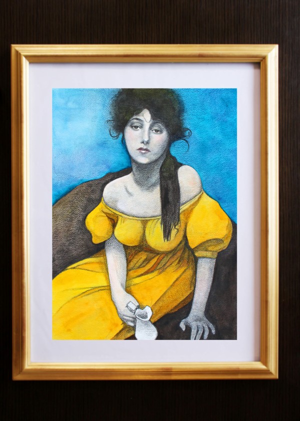 ひとりで描ける水彩画（4） 鉛筆と水彩で描く人物画 : ノラの