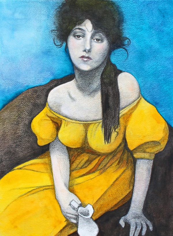 ひとりで描ける水彩画（4） 鉛筆と水彩で描く人物画 : ノラの絵画の時間