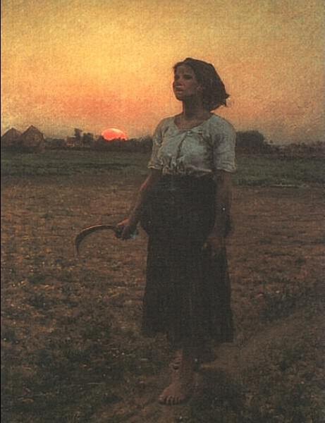 シャルル・ シャプラン 鳥の巣を持つ女 油彩 複製絵 絵画シャルルシャプラン鳥の巣を持つ女