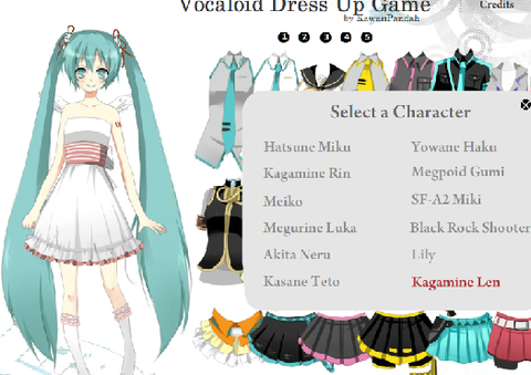 Vocaloid ボーカロイド の着せかえ English表記ﾌﾞﾗｳｻﾞｹﾞｰﾑ フリーゲーム道楽 面白いフリゲのレビュー 攻略日記