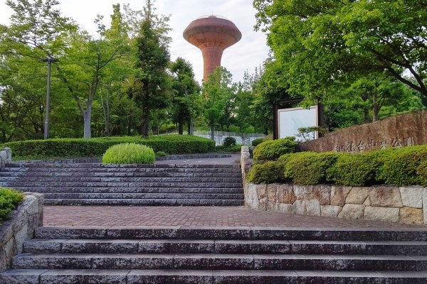 小牧東部の高台にそびえ立つ“赤銅色のタワー”（小牧市城山）【フォト