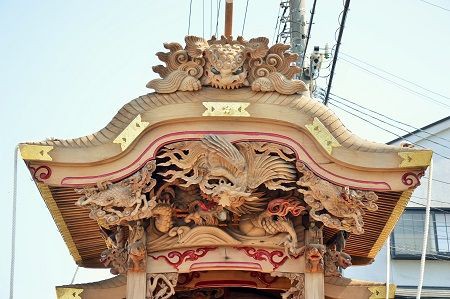 【超値下げ】だんじり　彫り物　本物　小松良と龍 超値下げ】だんじり 彫り物 本物 小松良と龍