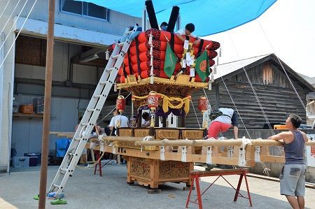木彫4枚セット　鶴　枡合　狭間　懸魚　連子　欅　龍　武者　だんじり　骨董　太鼓台 Yahoo!オークション - だんじり 地車 檀尻 山車 曳山 太鼓台 彫刻 社寺