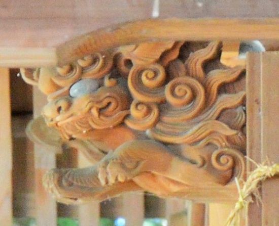 木鼻② だんじり彫刻 寺社彫刻 地車 木彫 欅 獅子鼻】 社寺仏閣、山車