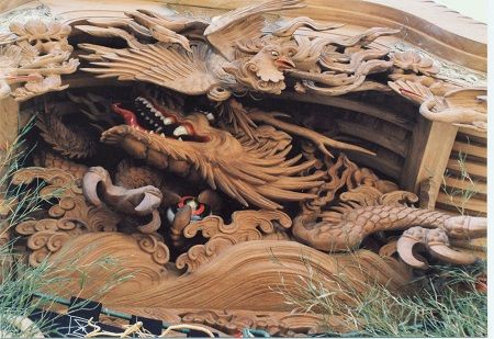 大東方面にみる『彫清』 その6 中垣内のだんじり : 彫物名鑑 小松堂