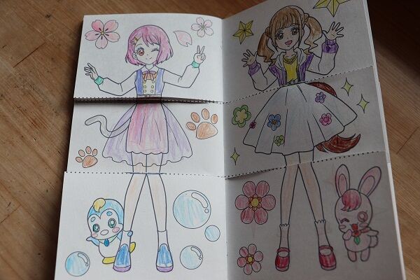 リリー&マリー ぬりえ キルキルファッション きせかえ セイカのぬりえ