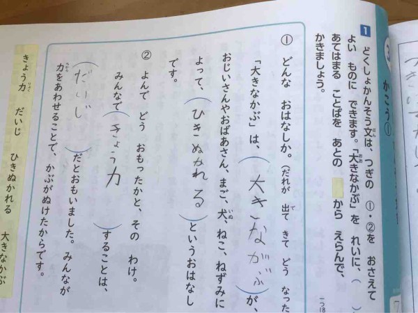 小学1年生の作文おすすめドリル 毎日ドリルさく文1年 きゅうきゅう