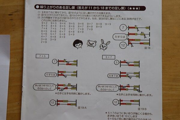 繰り上がりのある足し算はたったの36個 きゅうきゅう