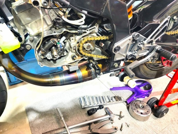 NSR80 CR80電装＆フライホイール取付 : 磯子岸壁夜遊び倶楽部#45