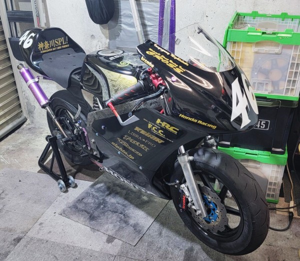 NSR50 前期フロントフォーク 安易に強化 : 磯子岸壁夜遊び倶楽部#45