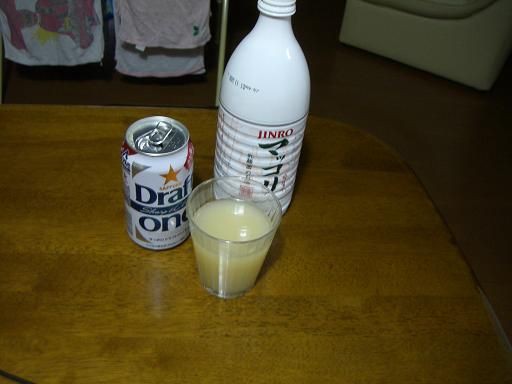 マッコリのビール割り 東京屋どうでしょう 岩手県山田町 東京屋釣具店の息子の日記