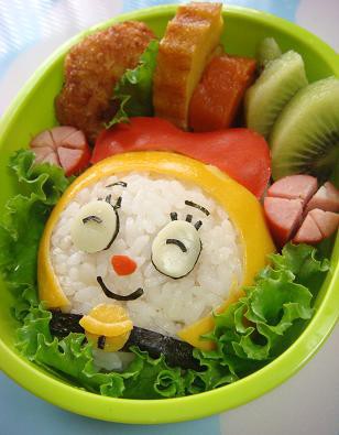 ドラミちゃん おにぎり弁当 キャラ弁 のほほん育児日記 こうたんとわたしの日々の日記です