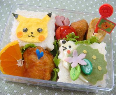 ポケモンサンド弁当 キャラ弁 のほほん育児日記 こうたんとわたしの日々の日記です