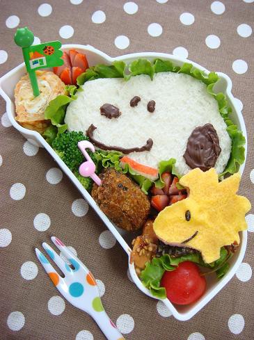 スヌーピー サンドイッチ弁当 キャラ弁 と保冷について のほほん育児日記 こうたんとわたしの日々の日記です